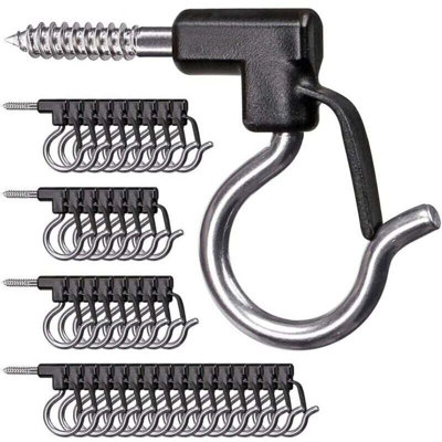 40-Pack Heavy Duty Stainless Steel Light Hooks, 40LB Capacity for ...