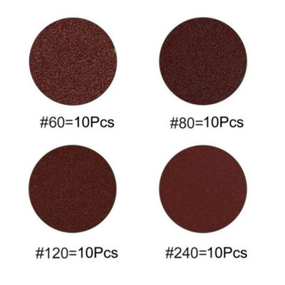 40 Sanding Sheets Hook and Loop Mouse Sanding Pads Sander Paper ...