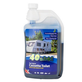 40 Shot Blue Cassette Toilet Fluid (1 Litre)