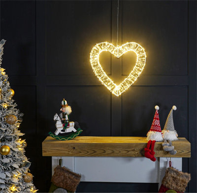 40 x 8 cm 2D 960 LED Warm White Heart