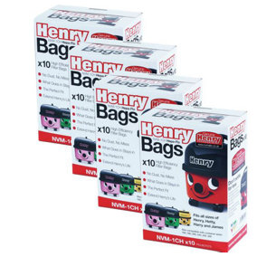 40 x Genuine Numatic Henry Hetty HEPAFLO Vacuum Cleaner Hoover Bags 604015