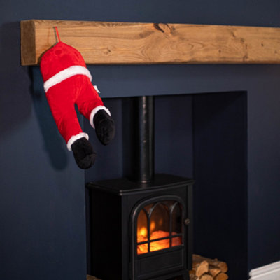 400 Battery Operated Animated Door Hanging Santa Legs Decoration - 3
