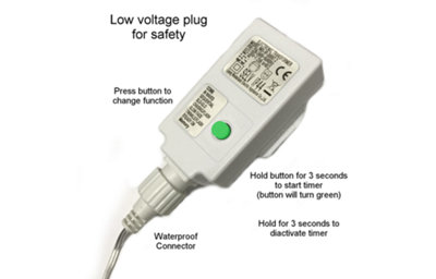 String lights for low deals voltage transformer