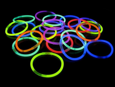 200-Piece Glow Sticks Bracelets Party Pack - 8 Inch, Multi-Color For Events
