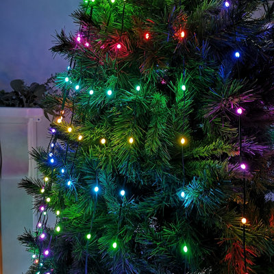 400 LED Colour Changing Multifunction Digital Waterfall Christmas Lights for 7ft Trees Price Comparisons | Compare The Build