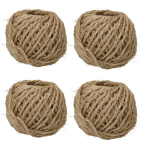 400 Metres 2.5mm Sisal Twine String Jute Ball For Hobby Craft And Gardening Use