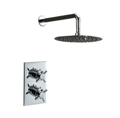 400 mm Ultra Thin Shower Head and Thermostatic Shower Mixer Valve DIY