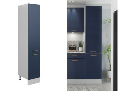 Kitchen Cabinet Set 300cm 9 Unit Navy Blue 3m Base Wall + Tall