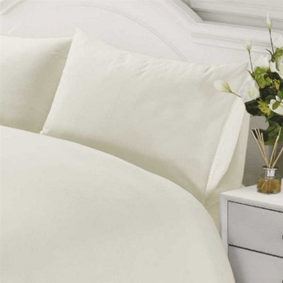 400 Thread Count 100% Egyptian Cotton Duvet Cover Set Bed Linen Bedding Cream