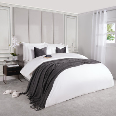 400 Thread Count Soft Cotton Duvet Cover Set - 7