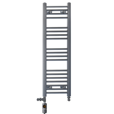 400 x 1000 mm Anthracite Grey Dual Fuel Electric Radiator Bathroom ...