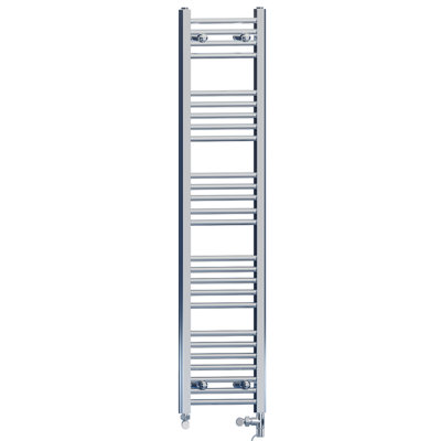 400 x 1400 mm Chrome Dual Fuel Electric Radiator Bathroom Towel Rail ...