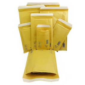 400 x Size 10 (350 x 470mm) Arofol Classic Gold Bubble Lined Envelopes Bags