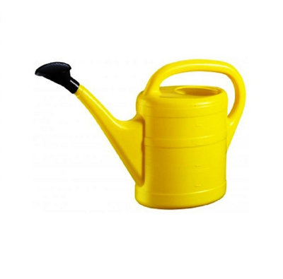 10L Garden Essential Watering Can Indoor Outdoor Watering Can With RoseYellow from B&Q