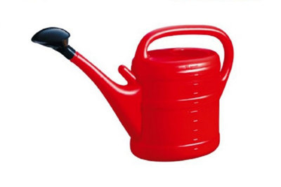 10L Garden Essential Watering Can Indoor Outdoor Watering Can With RoseRed from B&Q