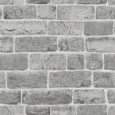 Rasch Portfolio Urban Stone Grey Wallpaper from B&Q