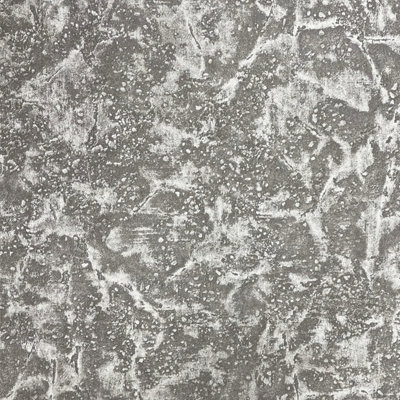 Vasari Ariana Plaster Pewter Wallpaper from B&Q