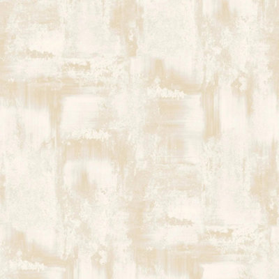 Rasch Vasari Solara Beige Plaster Textured Wallpaper Modern Heavyweight Vinyl from B&Q