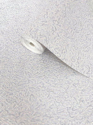 Rasch Ravella Texture Silver Grey Wallpaper from B&Q