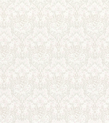 Rasch Sophia Floral Vinyl Wallpaper Beige Cream 710052 from B&Q
