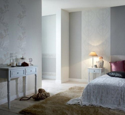 Rasch Emocion 776430 Non-Woven Grey Wallpaper from B&Q