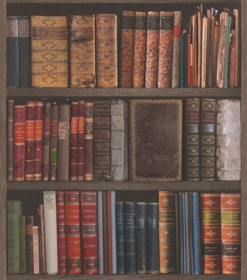 Rasch Luxury Library Bookshelf Multicoloured Wallpaper 934809 from B&Q