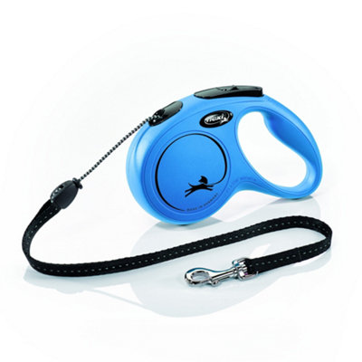 Flexi New Classic Cord Retractable Medium Blue 5M Dog Leash/lead 1-20Kg
