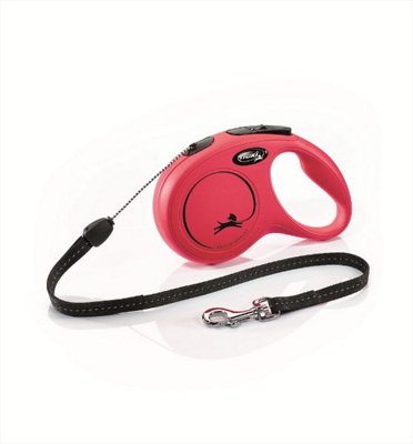 Flexi Classic Cord Extending Lead Red Small 8m 12kg - Dog Retractable New Tape -  flexi cord classic lead dog 8m retractable small red new tape - Image 4