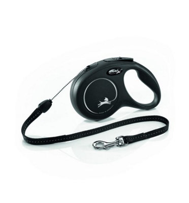 Flexi New Classic Retractable Dog Lead - Cord - 8m - Black - Small - Max 12kg - Image 6