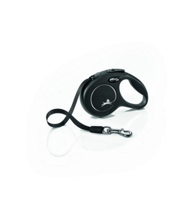 Flexi New Classic Retractable Lead Tape, Extra Small, 3m, 12kg, Black - Tape -  tape classic lead flexi dog new retractable 3m small 12kg extra puppy - Image 3