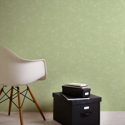 As Creation Bricoflor Non-Woven WallpaperPattern Wallpaper In Green10,05 X 0,53 M from B&Q
