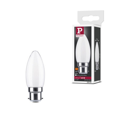 Paulmann 28900 Led Lamp Candle B22D 470Lm 4.7 Watt Lamp Opal 4000K B22D