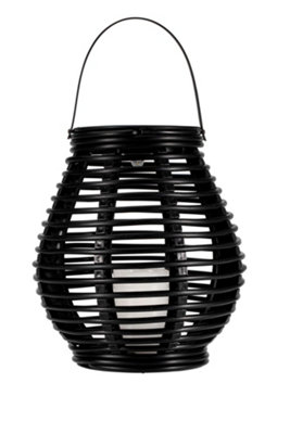 Pauleen 48293 Led Solar Lantern Sunshine Glow 2-Piece Set 188 mm BlackBrown Ip44 Solar Luminaire from B&Q
