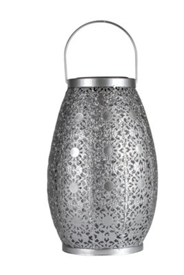 Pauleen 48295 Led Solar Lantern Sunshine Temptation 27.5 Cm Silver Ip44 Solar Light from B&Q