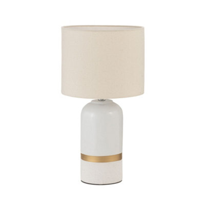Pauleen 48318 Table Luminaire Glowing Soul E14 Max. 20W Cream FabricCeramicBedside Lamp