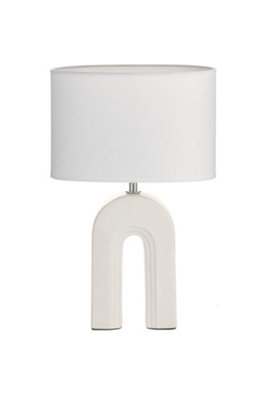 Pauleen 48320 Table Luminaire Glow Of Purity E14 Max. 20W WhiteBeige FabricCeramicBedside Luminaire