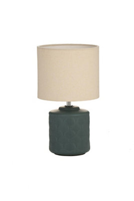 Pauleen 48326 Table Luminaire Glowing Soul E14 Max. 20W CreamDark Green FabricCeramic