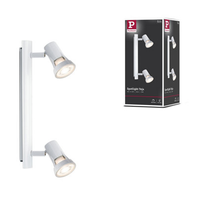 Paulmann 66703 Teja Spotlight Max. 2X10 Watts Spot White Spotlight Metal Ceiling Lamp Gu10