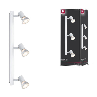 Paulmann 66704 Teja Spotlight Max. 3X10 Watts Spot White Spotlight Metal Ceiling Lamp Gu10 from B&Q