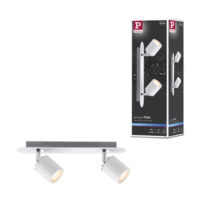 Paulmann Spotlight Tube Ip44 Gu10 230V Max. 2X10W Dimmable WhiteChrome