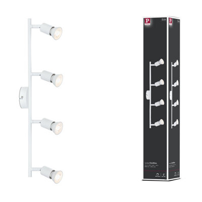 Paulmann 66754 Carolina Spotlight 4-Lamp Max. 4X10 Watts Ceiling Luminaire White Matt Spot Metal Gu10 from B&Q