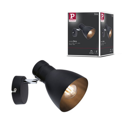Paulmann Spotlight Davy E27 230V Max. 20W Dimmable Black