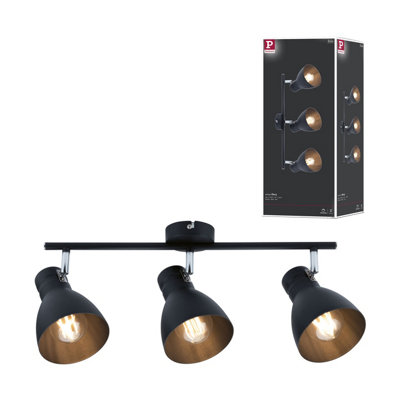 Paulmann Spotlight Davy E27 230V Max. 3X20W Dimmable Black