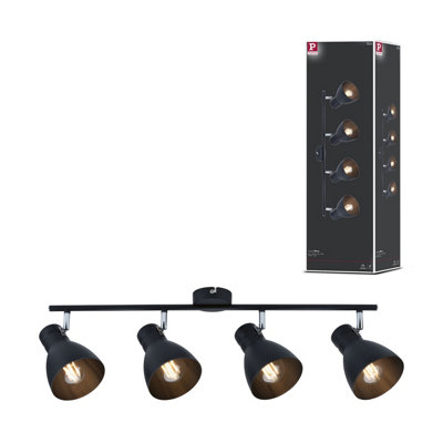 Paulmann Spotlight Davy E27 230V Max. 4X20W Dimmable Black