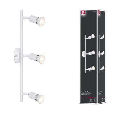 Paulmann 66765 Carolina Spotlight 3-Lamp Max. 3X10 Watts Ceiling Luminaire White Matt Spot Metal Gu10 from B&Q