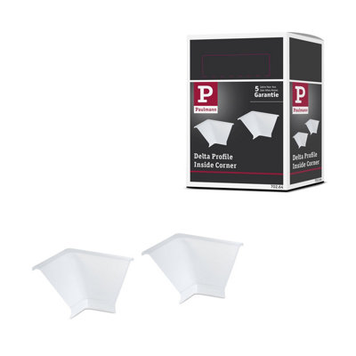 Paulmann 70264 Delta Profile Inside Corner For Easy Connection Of Profiles In Inside Corners Of Rooms 2-Pack Delta from B&Q