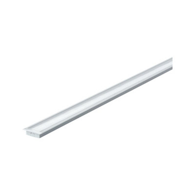 Paulmann 70409 Function Floor Profile With Diffuser 200 Cm Anodised Aluminium/satin 70409 Light Strip Aluminium Profile from B&Q