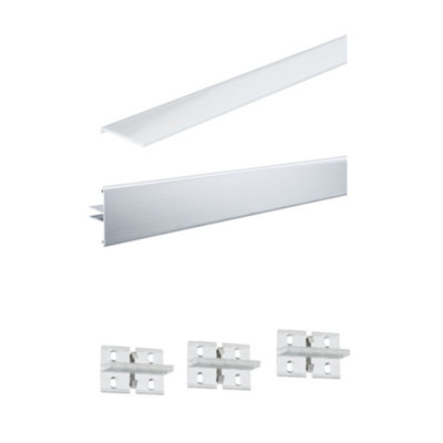 Paulmann 70519 Stripe Strip Profile Duo 2M Anodised Aluminium Continuous Line from B&Q