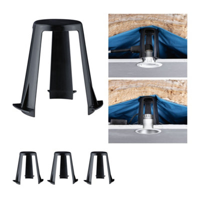 B&Q -  92399 Spacer 62-90 mm Set Of 3 Black