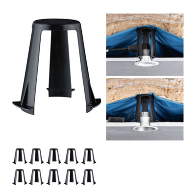 B&Q -  92401 Spacer 62-90 mm Set Of 10 Black